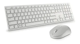 DELL KM5221W Pro bílá / Set bezdrátové klávesnice a myši / RU layout / USB přijímač 2.4GHz (580-AKFB)