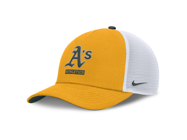 Nike Pánská kšiltovka Oakland Athletics MLB Primetime Dri-Fit Rise Structured 5 Panel Trucker Cap Velikost: S/M