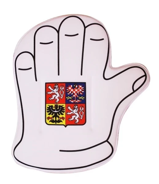 SPORTTEAM Fan. rukavice velká ČR (4891223019384)