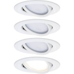 Paulmann 92907 Whirl LED vestavné svítidlo, LED, pevně vestavěné LED, 4.9 W, hliník (kartáčovaný), saténová, sada 3 ks