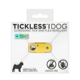 TICKLESS Mini dog Žlutá / Nabíjecí ultrazvukový odpuzovač klíšťat a blech (BG-DOG23M)