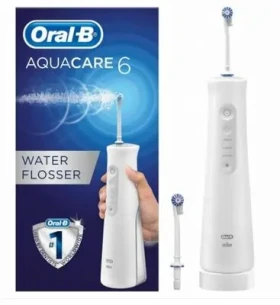 Rozbaleno - Oral-B Aqua Care 6 Pro-Expert bílá / ústní sprcha / 3 úrovně tlaku / 6 čisticích programů / rozbaleno (4210201233084.rozbaleno)