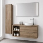 Mereo Aira, koupelnová skříňka 80 cm, dub Halifax CN741SN