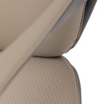 Kancelářské křeslo, šedá ekokůže, houpací mechanismus s aretací ve 4 polohách, kovový kříž, kolečka pro tvrdé povrchy