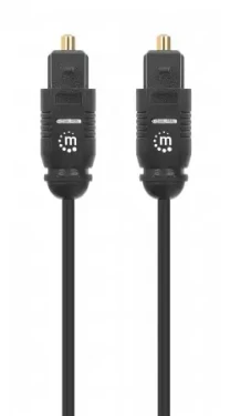 Manhattan Toslink černá / Optický audio kabel / M/M / 3 m / pozlacené konektory (356084)