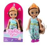 Mamido Mini panenka princezna s korunou a zdobenými šaty 17 cm mix