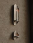 Ferm Living Nástěnný svícen Agapé Tealight Aluminium, stříbrná barva, kov