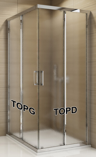 SanSwiss TOPD 1000 50 22 Pravý díl sprchového koutu 100 cm, aluchrom/durlux