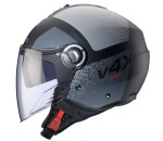 Otevřená helma Caberg Riviera V4X Alpha matt black/anthracite/grey - M