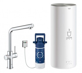 GROHE - Red Dřezová baterie Duo s ohřevem vody a filtrací, zásobník L, chrom 30325001