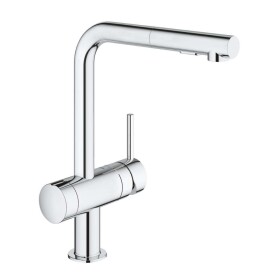 GROHE - Minta Dřezová baterie s výsuvnou sprškou a uzavíracím ventilem, chrom 31558000