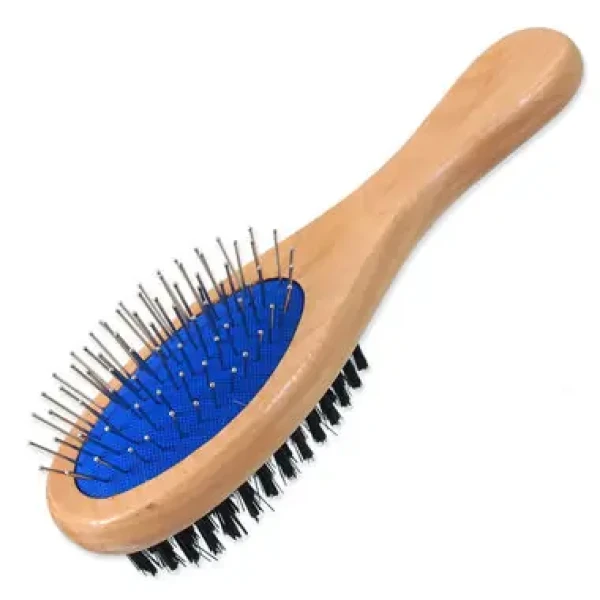 Dog Fantasy Kartáč hroty/nylon oboustranný dřevo M 21cm (454-510013)