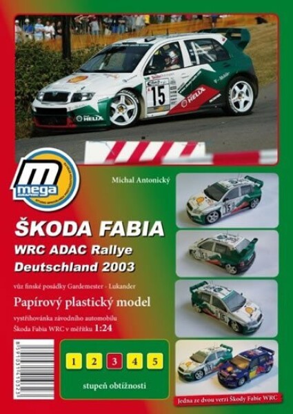 Škoda Fabia WRC ADAC Rallie Deutschland 2003/papírový model - Michal Antonický