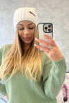 Fleecová čepice Paulina K227 bílá UNI