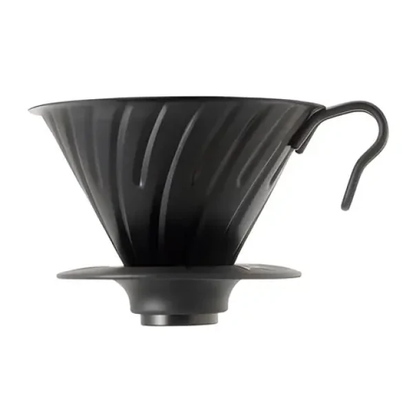 Hario V60-02 černá matná / Dripper na filtrovanou kávu / Ocel / Velikost 2