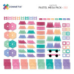 Connetix Connetix Tiles - Magnetická Stavebnice Pastelová XXL 202 ks