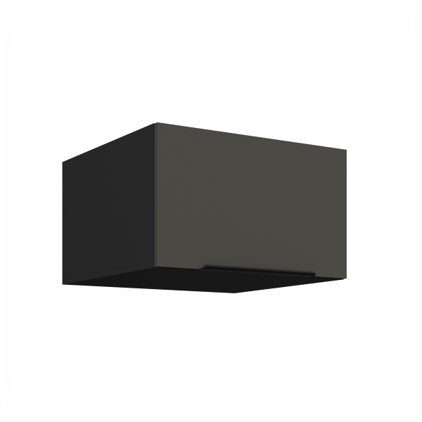 Horní skříňka Aria 60 NAGU-36 1F Barva korpusu: Černá, Barva dvířek: GR - Graphite AFM