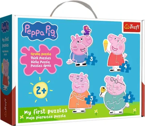 Trefl Baby puzzle Prasátko Peppa 4v1