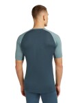 Pánské merino tričko s krátkým rukávem ICEBREAKER Mens 125 ZoneKnit SS Crewe, Abyss/Blue Ash velikost: L