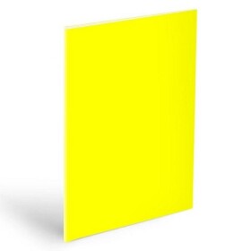 Obal na sešity A4 NEON žlutý, 180mic