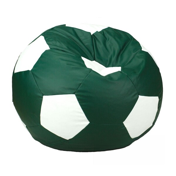 FRONTI Sedací vak - míč 100 cm - tmavězelená + bílá