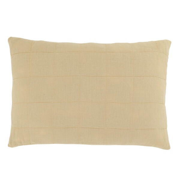 Chic Antique Prošívaný povlak na polštář Aix Vintage Melon 60 × 40 cm, žlutá barva, textil