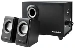 Nedis PC reproduktory černé / Reproduktory / 2.1 / 33 W / USB napájení / 3,5 mm jack (CSPR10021BK)