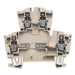 W-Series, Component terminal, Rated cross-section: 2,5 mm&sup2;, Screw connection, Direct mounting WDK 2.5/D/3 1023100000 Tmavě béžová Weidmüller 100 ks