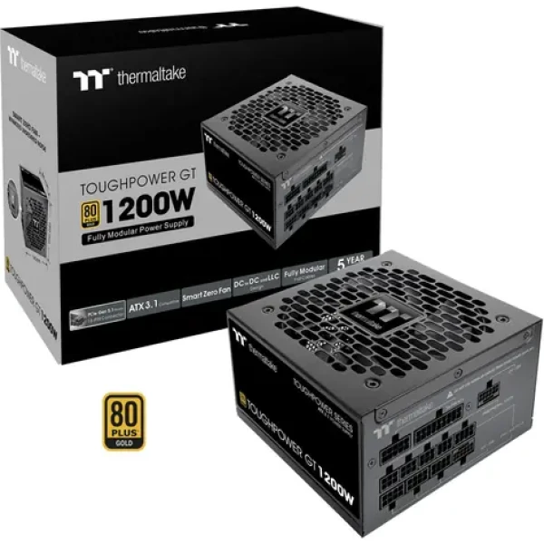 Thermaltake Toughpower GT 1200W černá / ATX 3.1 / aktivní PFC / 80 PLUS Gold / modulární (PS-TPT-1200FNFAGE-3)