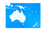 Moyo Montessori Moyo Montessori Kontrolní mapa - Australie Nová - bez popisků