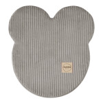 PLUSH NEST PLUSH NEST Puf ve tvaru medvídka Prémiový manšestr béžový 46 × 25 cm