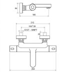 RAVAK - Termo Termostatická vanová baterie, chrom X070097