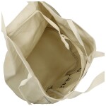 Trendy textilní dámská kabelka na rameno Bellinda, béžová