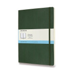 Zápisník Moleskine - měkké desky, XL, tečkovaný - tm. zelený