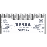 TESLA SILVER+ alkalická mikrotužková baterie AAA (LR03) 10 ks / fólie (1099137215)