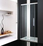 Aquatek - Nobel B2 - Luxusní sprchové dveře zasouvací s brzdou 127-131cm, sklo 8mm NOBELB2130