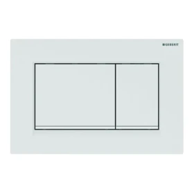 Geberit Ovládací tlačítko splachování, matná bílá/bílá 115.883.01.1