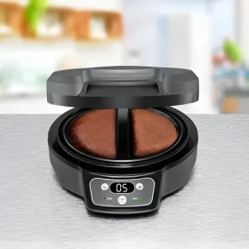 Rommelsbacher Omelette Chef OM 950 antracitová / Přístroj na omelety / 950 W / 2 pánvičky / časovač (OM950)
