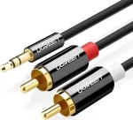 UGREEN AV116 10584 černá / audio kabel / mini jack 3,5 mm (M) / 2RCA (M) / 2m (10584B)