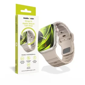 Mobile Origin Strap III řemínek pro Apple Watch 49mm/46mm/45mm/44mm světle béžová (AWMS-03-LBG)