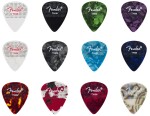 Fender 351 Dotted Celluloid Picks 12-Pack Thin