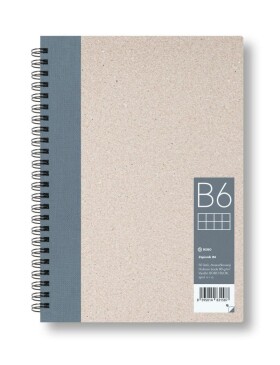 Zápisník B6 čtverec, šedý, 50 listů