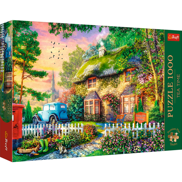 Puzzle Premium 1000 dílků - Tea Time: Chata Stoney Lane