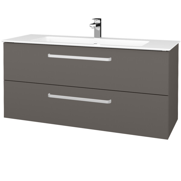 Dřevojas - Umyvadlová skříňka GIO SZZ2 120 - N06 Lava / Úchytka T01 / N06 Lava 406134A