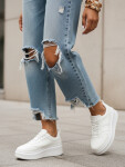 Dámské kožené tenisky na platformě bílé FashionStreet ZY1376 39