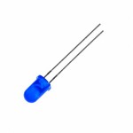 LED dioda modrá 5 mm – Blikající, difuzní