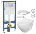 GEBERIT DuofixBasic bez tlačítka + WC CERSANIT CLEANON MODUO + SEDÁTKO 458.103.00.2 X MO1