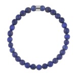 Pánský korálkový náramek Fernando - 6 mm lapis lazuli, 19 cm Modrá