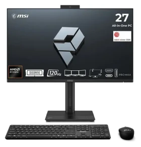 MSI PRO MAX 27TP Z 8MG-002XEU černá / All-in-one počítač / 27" FHD T / AMD Ryzen 7 255 / 16GB / 512GB SSD / Bez OS (PRO MAX 27TP Z 8MG-002XEU)