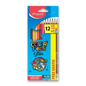 Pastelky Maped Color Peps 12ks + ořezávátko a grafitová tužka